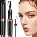 Heated Eyelash Curler - 2-in-1 Clip-Type Design, 3 Temperature Modes, USB Rechargeable Electric Eyelash Curler, Natural Curling 24H Long-Lasting Curl, Gift for Women, Brown Black A1