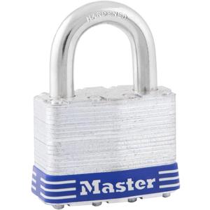 Master Lock 5D Outdoor Padlock with Key, 1 Pack, Silver