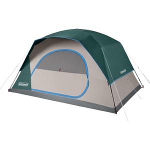 Coleman Skydome Tent with 5 Minute Setup, 2/4/6/8-Person Weatherproof Tent with Rainfly & Carry Bag, 20% More Headroom Than Traditional Canopies