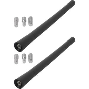 ECSiNG 2pcs 7" Short Motorcycle Antenna with Adapter Screws Compatible with Har-Ley Davidson 1989-2022