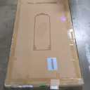 Black Arched Full Length Mirror 71"32", Large Baroque Inspired Floor Mirror, Ornate Antiqued Hanging Mirror for Wall with Tempered Glass and Metal Frame, Living Room/Bedroom/Hallway/Home Decor