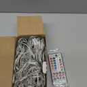 240 LED Net Lights, 35 Colors Changing 4th of July Net Lights Outdoor Clear Wire, 14.8ft x 5ft Connectable Red White Blue Mesh Lights for Bushes Christmas Halloween Holiday Party Hedge Patio Decor