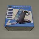 Wireless Charging Station for Samsung/Android, Fast Wireless Watch Charger Station Compatible for Samsung Galaxy S25 Ultra/S24/S23+/Z Flip 7/6 Fold 7/6, Watch8/7/Pro/Active 2 Galaxy Buds3/2 Pro(Wood)