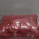 SINSOSSO Large Floor Pillow 22", Thickened Bite-Size Memory Foam Square Non-Slip Cushion for Office Back Support/Indoor Yoga/Chair Seat, Fashionable Color-Blocked Fabric & Washable, Red, 1 PCS