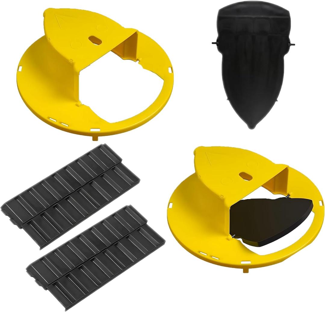 Mice Mouse Rat Trap Bucket Flip Lid Pack of 2 Mouse Rats Trap Bucket Indoor Outdoor,Humane Mouse Trap Mouse Trap Bucket Lid Auto Reset 5 Gallon Bucket Compatible Mouse Trap Bucket Lid (2 Sets)