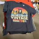 1986 Birthday Vintage T-Shirt Retro Vintage Tee T-Shirt, Size L