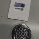 Black Snap-in Shower Drain Cover,Hidrop 4-1/4" OD Round Shower Strainer Grid, Easy-to-Install Replacement Cover Stainless Steel Matte Black