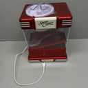 Nostalgia Snow Cone Shaved Ice Machine - Retro Table-Top Slushie Machine Makes 20 Icy Treats - Includes 2 Reusable Plastic Cups & Ice Scoop - Retro Red