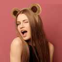 DaliDali Brown Bear Ears Headband Adult Bear Costume for Halloween Festival Cosplay Party, Bear Ear Headband Hairband for Makeup Face Washing, Bear Ears Costume, Fashion Hairband for Makeup (1 Count (Pack of 1))