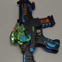 DaoDaoZhu Dinosaur Light Up Toy Gun with Sound Effects, Noise-Making Gun Toys for Kids Indoor/Outdoor Play & Halloween Costume, Christmas Birthday Dinosaur Gifts for 3 4 5 6 7 Year Old Boys Toddlers (Black-green)