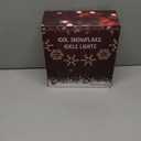 8.5 FT Snowflake Lights with 6 Drops, 100 Counts Clear Blubs Christmas String Lights, Plug in & Connectable Icicle Fairy Curtain Light Set for Xmas Home Indoor Outdoor Party Wedding Decorations