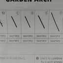Garden Arbor, Arch Archway for Wedding Ceremony Party, Steel Garden Trellis for Plant Climbing, Christmas Garden Decorations Pergola for Garden, Backyard, Lawn (White)