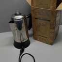 Elite Gourmet EC924 Electric Coffee Percolator, BPA Free, Keep Warm, Clear Brew Progress Knob, CoolTouch Handle, Cordless Serve, 12Cup, Stainless Steel