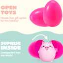 10 x JOYIN 10 Pcs Jumbo Easter Eggs Filled with Cute Stress Reliever Animal Squishy Toy for Easter Egg Hunt, Kids Party Favor, Basket Stuffers, Filling Treats, Goodie Bag Fillers, Classroom Prize Supplies