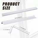 Yaocom 2 Pcs 36" x 2-3/4" x 1-1/5" Door Thresholds for Exterior Doors Aluminum Window Door Sills Edging Ledge Guard Protectors Sill Nosing Stainless Steel Non-Slip Strip for Door Window Sills Edge