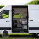 Van Bug Screen Mesh Screen Door RV Sliding Door Magnetic Screen fit Mercedes Sprinter Ford Transit sliding Door Screen Magnetic Closure Mosquito Net for Door High Roof Side Door 83"(h) x 59"(w)
