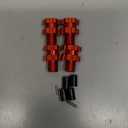 RC Wheel Hex 10mm Extended Wheel Hub Drive 14mm to 17mm with Anti-dust Cap Nuts 17mm Alum for Arrma Senton Granite Big Rock Vorteks 3S Senton Granite Mega550 Infraction Mega570 Upgrade Parts (Red)