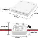 JIUWU 3pcs RF 433Mhz Wireless Remote Control 1 Channel Relay Switch, AC110V AC 90~250V 10A, with 2pcs Included 86 Wall Panel Transmitter No Wiring Required, Remote Control Switch for 3pcs Home Light