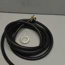 16FT Dehumidifier Drain Hose with 3/4 Inch FHT Connector, featuring Rust-Resistant Brass Fittings for Leak-Proof Connection, Perfectly Compatible with Most Dehumidifier Brands7 Length Options (Black)