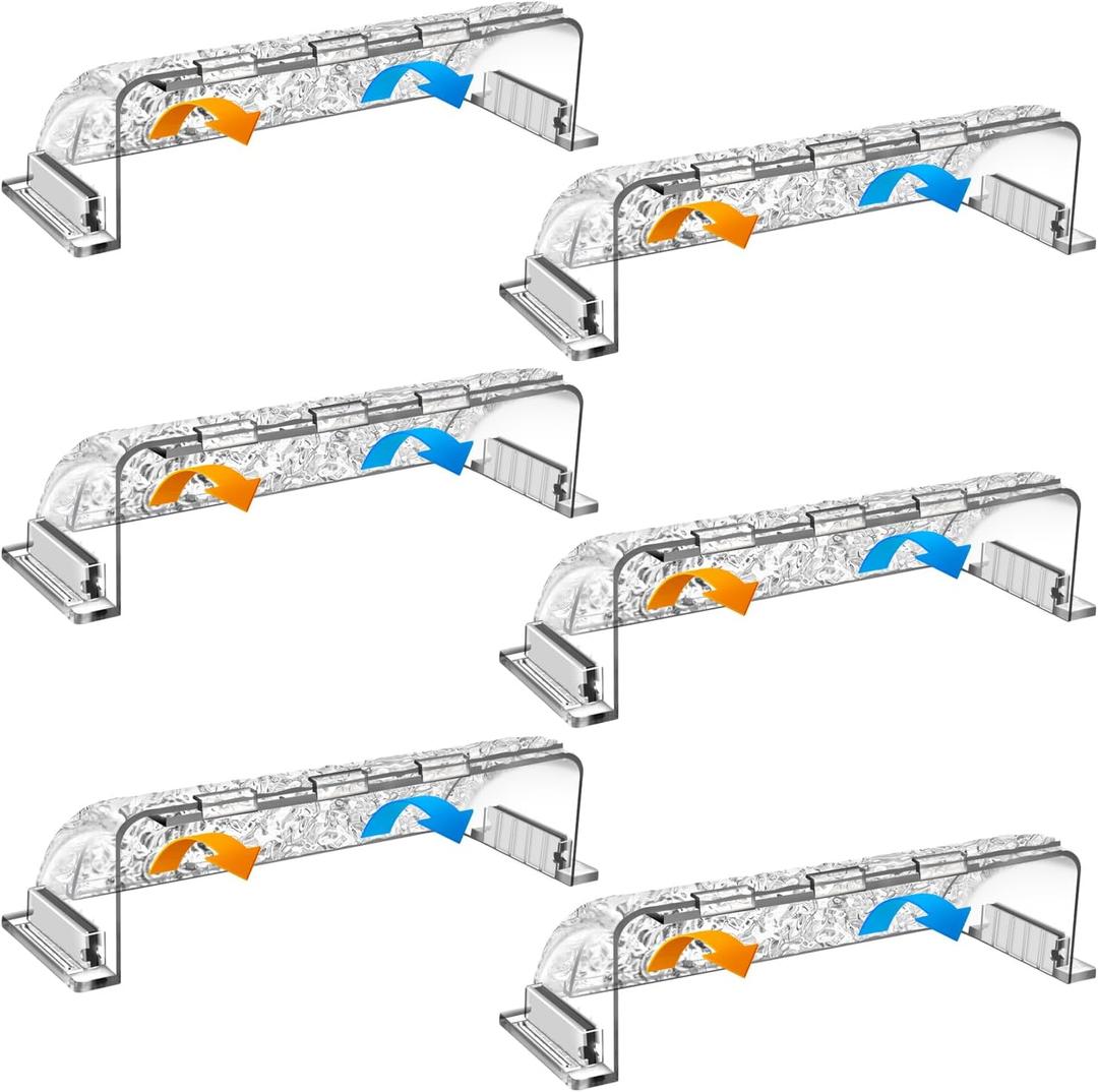 Magnetic Air Vent Deflectors, 9-15.5 Adjustable Vent Deflector for Sidewall, Ceiling Registers and Floor Vents (6 Pack)