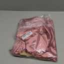 Ekouaer Silk Satin Pajamas for Women Button Up Pjs 2 Piece Summer Short Sleeve Lounge Sets V Neck Sleepwear (Pink, Medium)