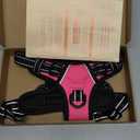 PoyPet No Pull Dog Harness, Reflective Comfortable Vest Harness with Front & Back 2 Leash Attachments and Easy Control Handle Adjustable Soft Padded Pet Vest for Small to Large Dogs (Pink, S)
