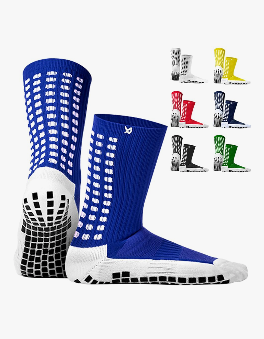 Lux Dual Grip Socks - Soccer Grip Socks for Men and Women. GripArray Performance & Comfort