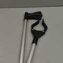 2024 Upgrade PowerGrip T9, Grabber Reacher Tool, Wide Jaw, Foldable, Steel Cable, with 96 Grip Points for Firm Grip, 32" with Magnet (Black, 32 Inch)