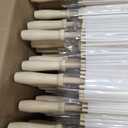 MBJZSL 60 Pack White Paper Umbrellas, 23.6 Inch Paper Parasol Umbrella Chinese Japanese Style DIY Umbrellas Decorative Vintage Decor for Wedding Props (60PCS)