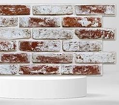 Commomy Faux Brick 3D Wall Panels - 12 pcs of 22.8" x 11.8" - UrltraLight PVC Peel and Stick Tile Brick Textured Printable for Kitchen, Bedroom, Living Room,TV Background,RVCovers 22.48 sq.ft