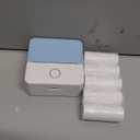 cudinham Print Pods Mini Printer, Sticker Printer with 10 Rolls Thermal Printing Paper, Inkless Pocket Printpod for Phone, Impresora Porttil for Notes, DIY, Compatible with iOS & Android (Blue)