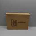 MOYIPIN Bookshelves, Assembled Storage Rack, Bedroom Living Room Vertical Cabinet Bookshelf, Double Row 10-Grid Multi-Functional Storage Equipment (Black)