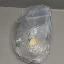 Ohuimrt 50 PCS Clear Plastic Gift Bags with Handles, Reusable Party Favor Bags with Ribbon Transparent Gift Wrap Bags Bulk for Weddings Birthdays, 5.9 x 4.92 x 2.75 Inches (1 count (Pack of 50))