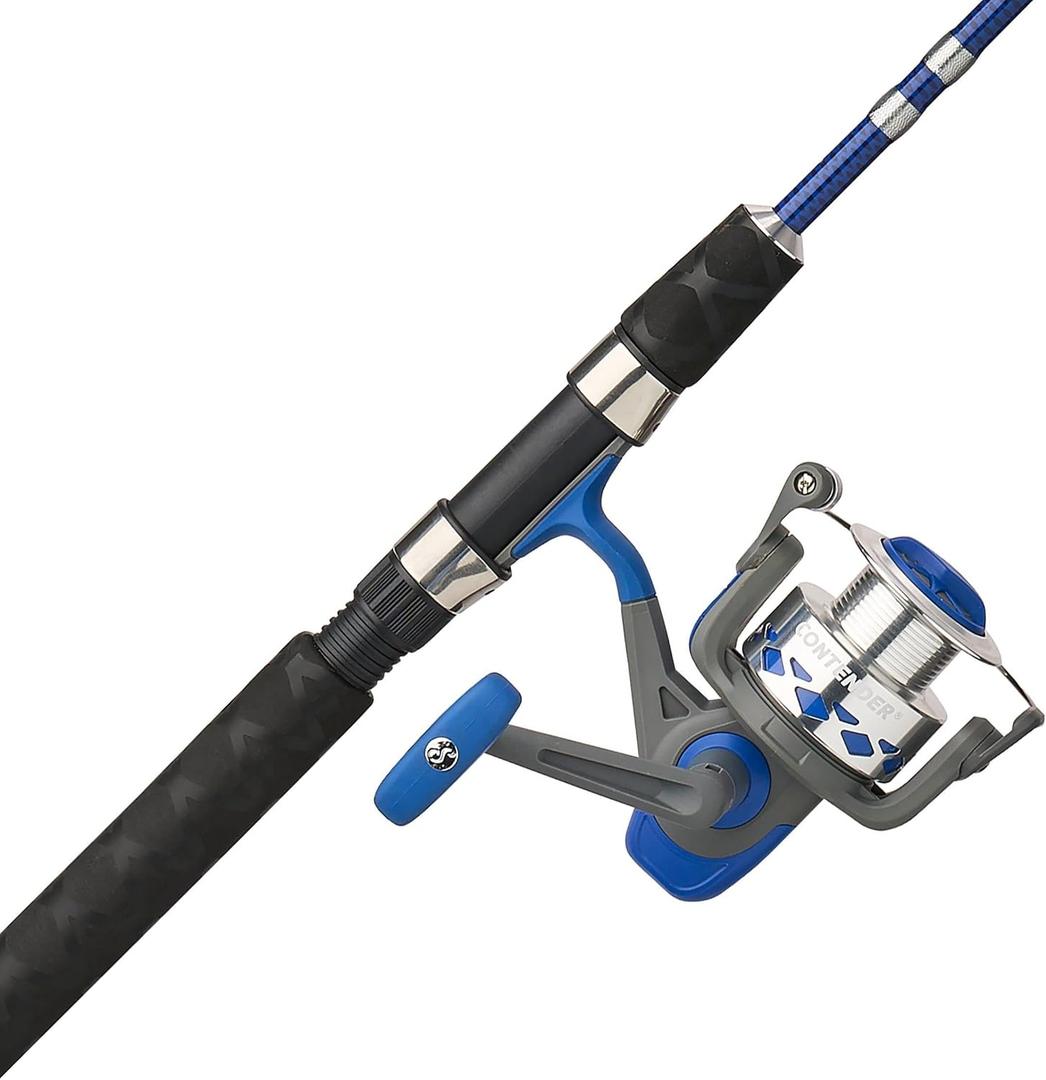 Shakespeare Contender Spinning Reel and Fishing Rod Combo, 40 Size Reel - 7'6" - Medium - 2pc