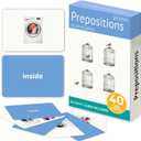 Picture My Picture Prepositions ABA Therapy Cards, 40 Real Photos, Age 3+, 5.9" x 3.9"