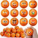Libima 120 Pcs Mini Face Soccer Football Stress Balls Bulk 2 Inch Foam Sports Squeeze Balls Small Funny Anxiety Relief Toy for Kid Adult School Gift Class Prizes Party Decoration Supplies (White)