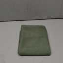 Nanspring Olive Green Linen Curtains 30 Inch Length Short Kitchen, Semi Sheer Light Filtering Panels Back Tab and Rod Pocket Cafe Drapes for Half Window 26 x 30 Inch,2 Panels (Loden)