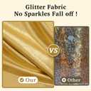 20ftx12ft Gold Sequin Backdrop Curtain Panels for Parties, Wrinkle Free Glitter Photo Backdrop Drapes 4 Panels 5x12FT Shimmer Back Drop Cloth for Wedding Birthday Christmas Photography Background
