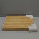 Juvale Kitchen Drawer Organizer Tray - 17 x 11.75 x 1.75 in, Natural Wood, 6-Slot Utensil & Cutlery Organizer - Silverware Holder & Storage Tray (Brown)