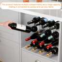 Yieach 2 Tier Stackable Wine Racks Countertop,Sturdy and Durable Wine Rack Free Standing Floor for Inside Cabinet,Clear Water Bottle Organizer and Wine Storage Racks Holder for Pantry,Table,Kitchen