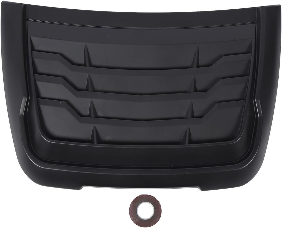 Hood Scoop Car Hood Vent, Air Intake Grille Inlet Trim Decor Cover, Bonnet Vent Cover Accessory for XLT XLS XL 2015 to 2022 (Matte Black)