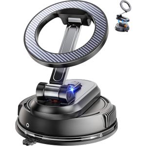 2-IN-1 Car Phone Holder for Magsafe【28 Strong Magnets】Magnetic Phone Holder for Car Phone Mount【360°】Phone Holders for Your Car Accessories for Women Men for iPhone 17 Pro Max 16 15 14 13 12 Air Plus