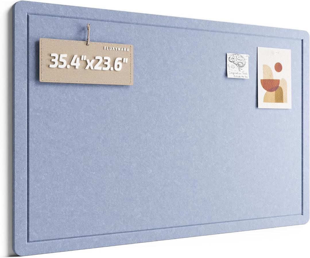 Fluxynara Felt Bulletin Board, 35.4"x23.6", Lavender
