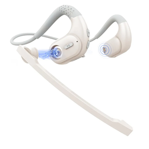 BANIGIPA Bluetooth Headset with Removable Microphone, Wireless Headset w/DSP Noise Cancelling for Phones Laptop Computer PC, Open Ear Headphones for Working Driving Running Cycling Driving -12 Hrs