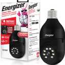 Energizer Connect Smart 1080p HD Outdoor Security Socket Camera with Siren Alarm, Remote Access, Motion Alerts, 2 Way Audio and Night Vision, 2.4GHz Wi-Fi, Black