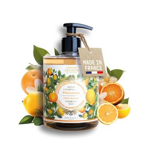 Panier des Sens Citrus Liquid Hand Soap French Savon de Marseille, Natural Hand Wash (97% Ingredients), Gentle & Moisturizing, 16.9 fl oz