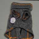 cyeollo Dog Jacket Fleece Jackets with Reflective Strip and Dual D Ring Zipper Winter Coats for Small Dog Clothes Pet Clothes Apparel (Grey) S