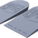 Strength Heel Lift Inserts (Pair) (Medium) - Ideal for Bodybuilding, Olympic Lifting, Squats, Leg Press (Gray)