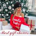 S-noilite Beanie Wig Hair Extensions,18 Inch Long Wavy Hair Extensions with Knitted Hat Wigs for Women Winter Medium Brown with Dark Blonde