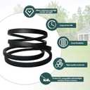 5/8" X 183 3/8" Mower Tractor Deck Replacement Belt Compatible with AYP 510201301, Husqvarna 510201301 539104336